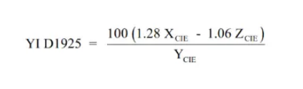 ASTM D1925 standard formula