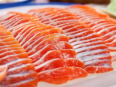 frensh Rainbow trout meat color