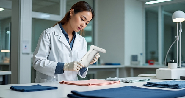 Towel color management and measurement