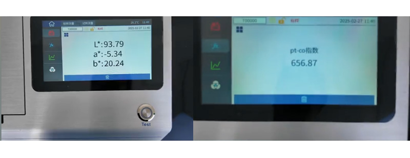 Chemical solution color and Platinum cobalt measurement