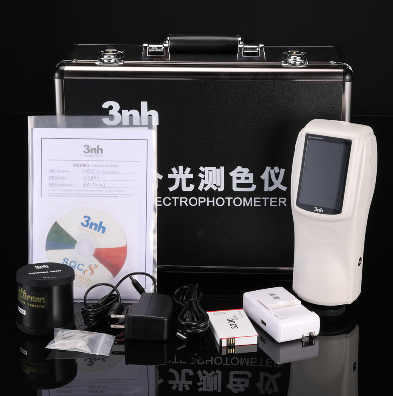 NS800 spectrophotometer instrument Packaging and Accessories