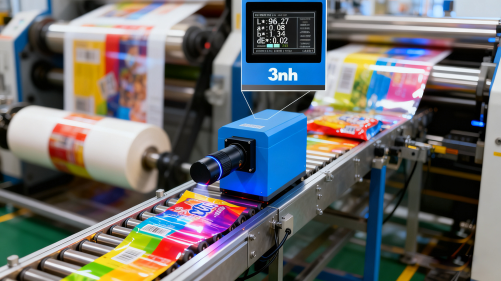 Color analysis and control of food packaging printing workshop