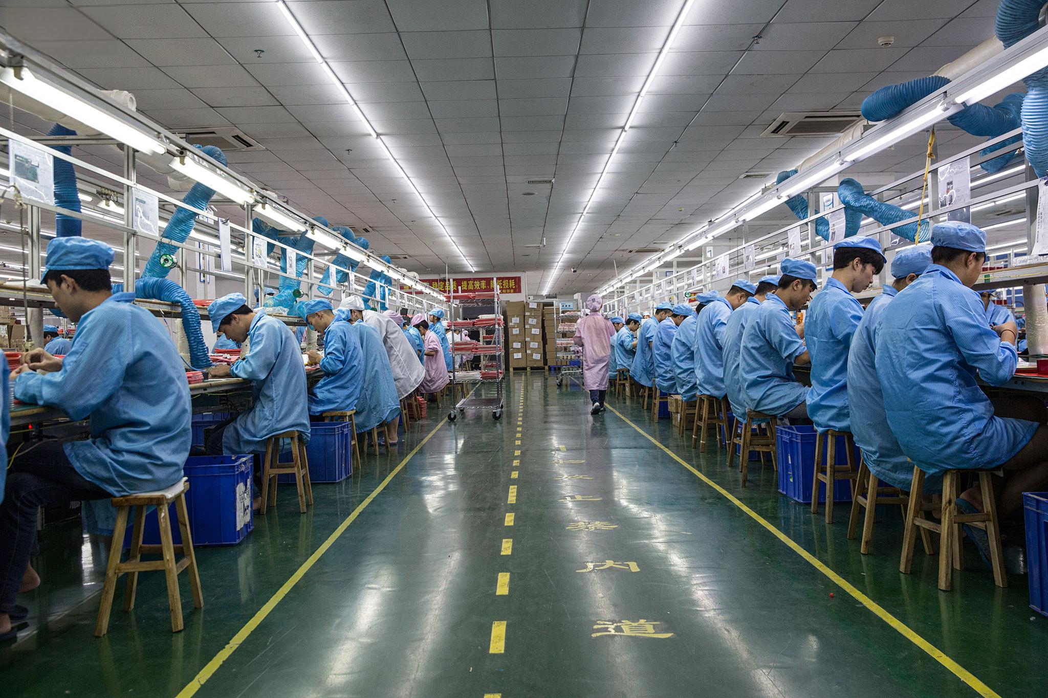 China colorimeter factory production line