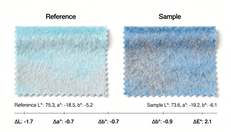 Comparison of Color Differences in Cashmere