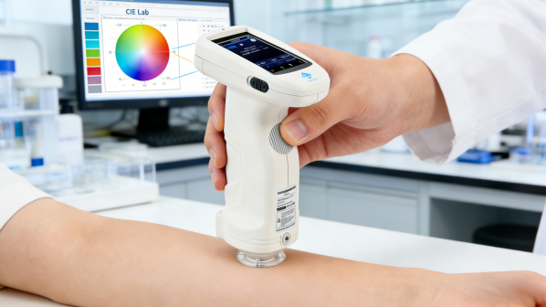 use TS7600 measuring skin color L*a*b* values