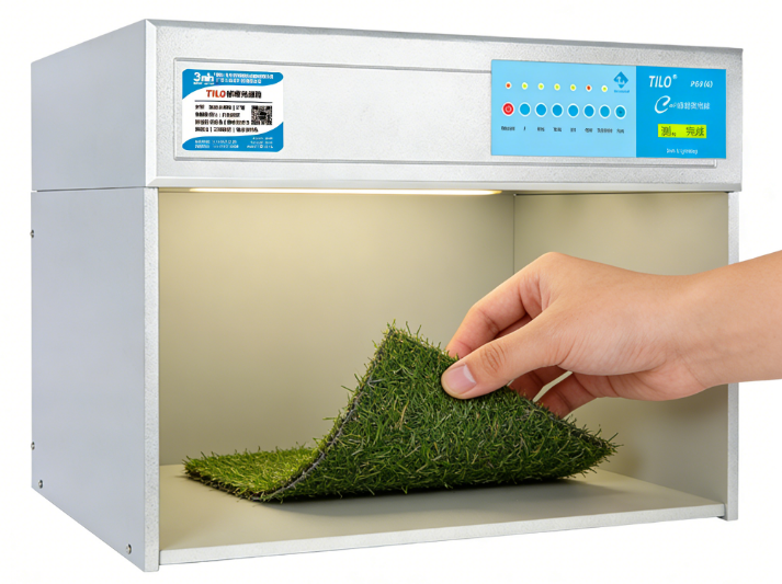 Manual color matching artificial grass filaments