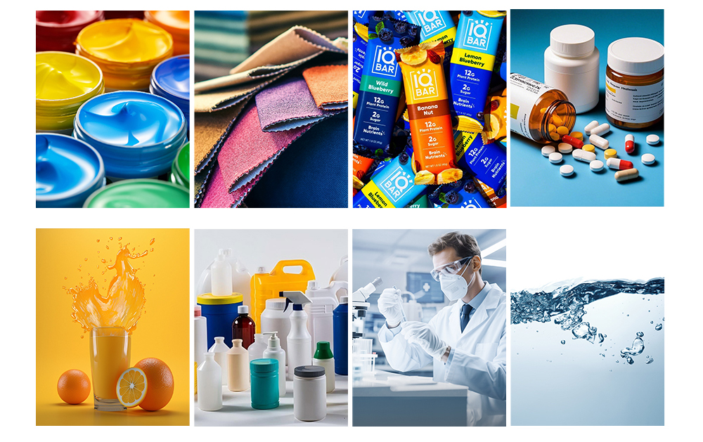 Spectrophotometers applications in industries painting, textiles, plastics, foods, pharmaceuticals