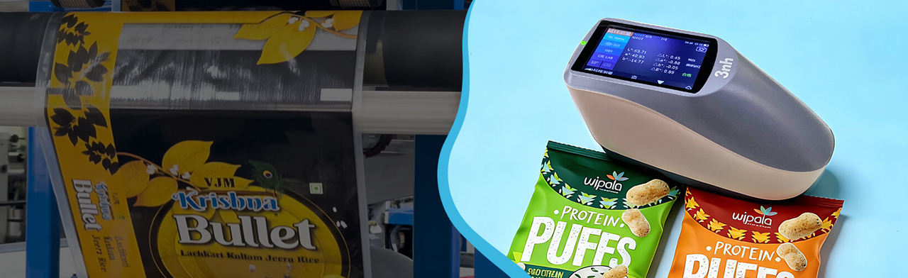 ys3060_print_packaging_color_measurement.jpg Using ys3060 to measure the color and color density values of printed packaging