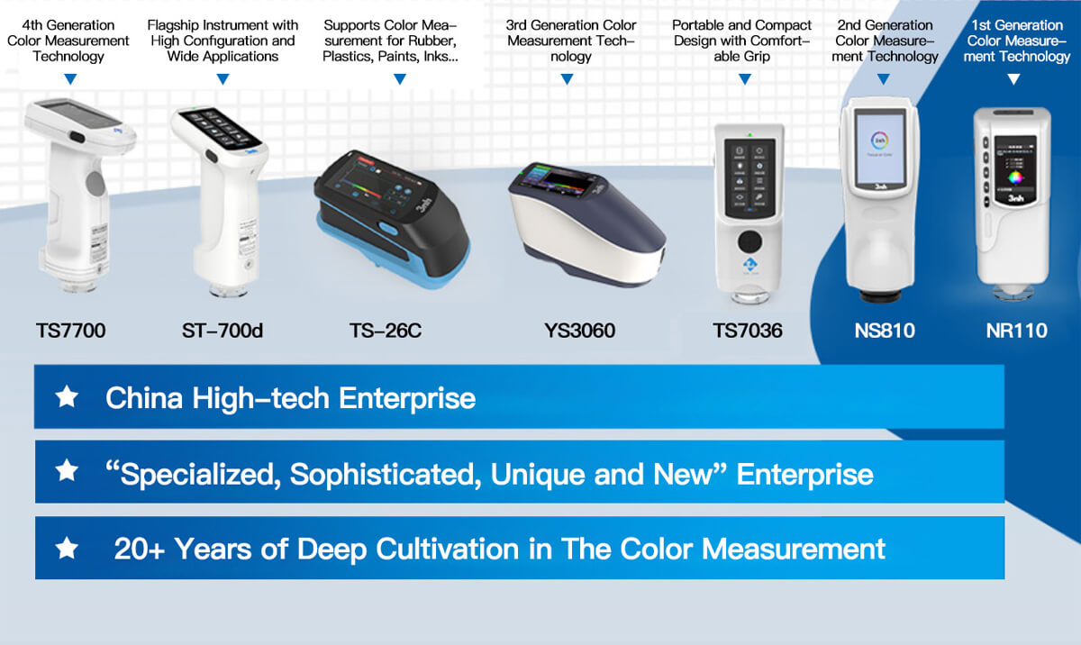 3NH Range of Colorimeters ts7700 st700d ts26c ys3060